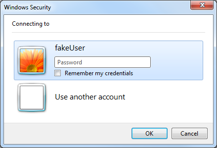 Windows Security Window Use Another Account