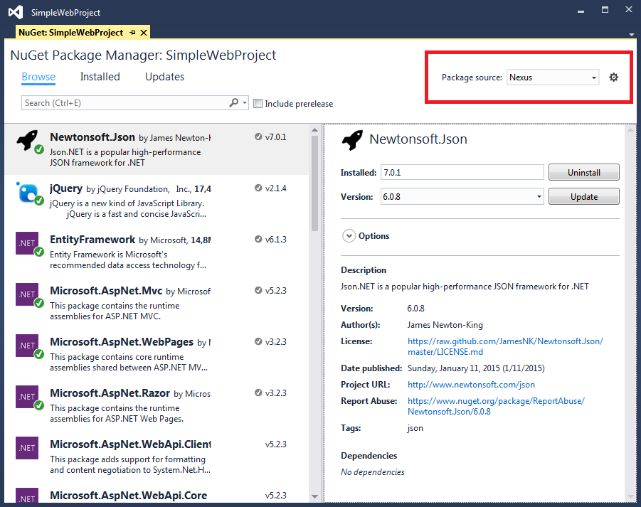 Nexus Repository Manager OSS as Nuget server Mummy's blog