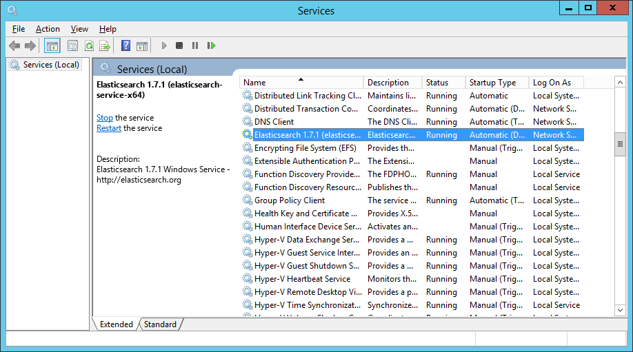 elasticsearch-running-service